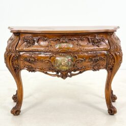 Prabangi, dviejų stalčių, raižyta, barokinio stiliaus komoda 50x120x81 cm