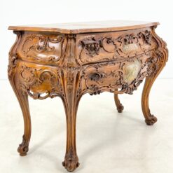 Prabangi, dviejų stalčių, raižyta, barokinio stiliaus komoda 50x120x81 cm