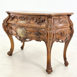 Prabangi, dviejų stalčių, raižyta, barokinio stiliaus komoda 50x120x81 cm