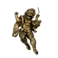 Sieninė pakabinama angelo statulėlė iš plastiko 6x9,5x14,5 cm