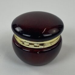 Keramikinė apvalios formos dėžutė 5x5x4,5 cm