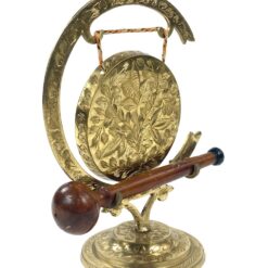 Indiškas žalvarinis stalinis gongas 8x13x16,5 cm