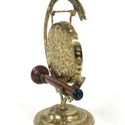 Indiškas žalvarinis stalinis gongas 8x13x16,5 cm