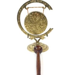 Indiškas žalvarinis stalinis gongas 8x13x16,5 cm