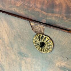 Ampyro stiliaus raudonmedžio komoda su žalvariu 45x81x89,5 cm