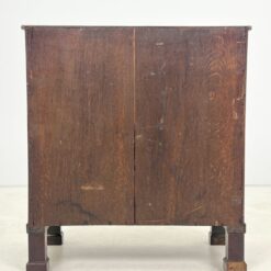 Ampyro stiliaus raudonmedžio komoda su žalvariu 45x81x89,5 cm