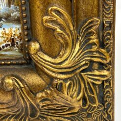 Ant medžio aliejiniais dažais tapytas žiemos peizažas 3x31x25,5 cm