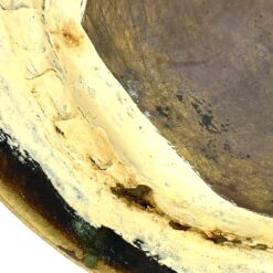 Rytietiškas žalvarinis emaliuotas vazonas 30x30x22 cm