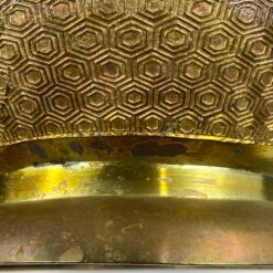 Rytietiškas žalvarinis emaliuotas vazonas 30x30x22 cm