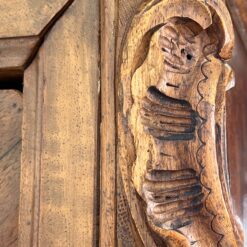 Barokinio stiliaus riešutmedžio dviejų durų spinta su veidrodžiais 62x140x251 cm