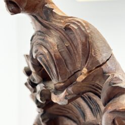 Barokinio stiliaus riešutmedžio dviejų durų spinta su veidrodžiais 62x140x251 cm