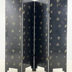 Rytietiška medinė širma su natūralaus akmens dekoracijomis 2,5×184,5×183 cm