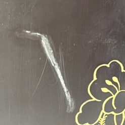 Rytietiška medinė širma su natūralaus akmens dekoracijomis 2,5×184,5×183 cm