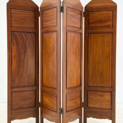 Drožinėta rytietiška medinė širma 2,5x186x183,5 cm