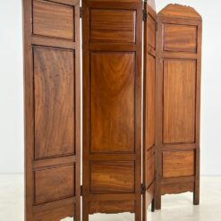 Drožinėta rytietiška medinė širma 2,5x186x183,5 cm