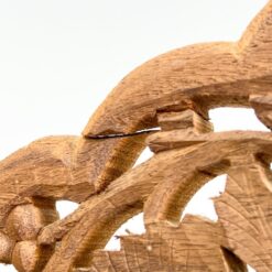 Augalų motyvais drožinėta medinė širma 2x204x185 cm