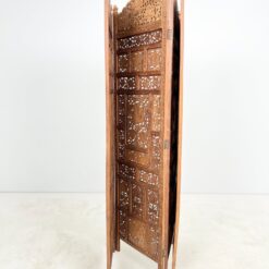 Augalų motyvais drožinėta medinė širma 2x204x185 cm