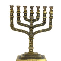 Žalvarinė menora “Jerusalem” 6x19x24,5 cm