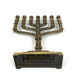 Žalvarinė menora “Jerusalem” 6x19x24,5 cm