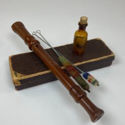 Johannes Adler Blockflöte fleita su priedais ir originalia dėžute 32,5x3x3 cm