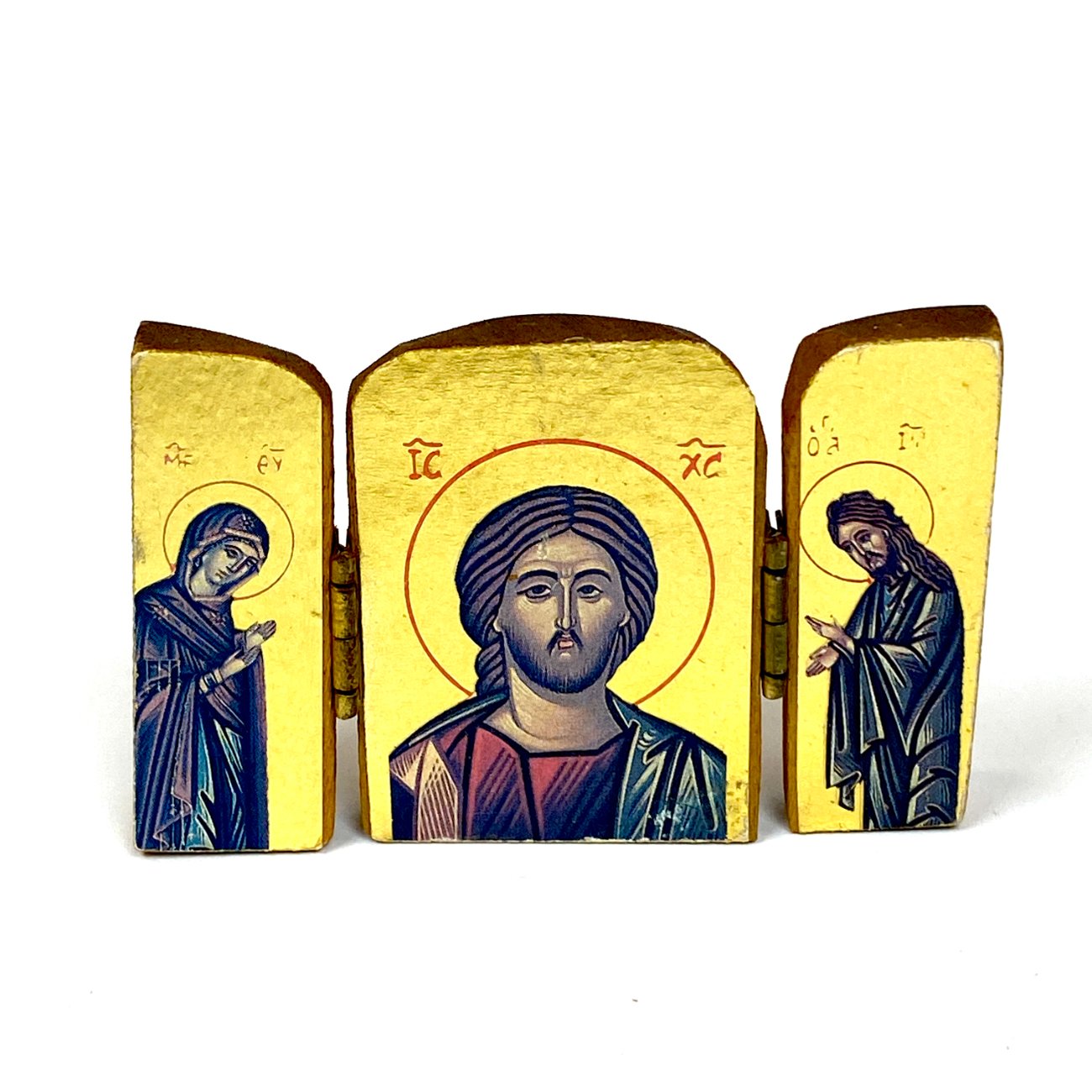 HK1325-religines-skulpturos-ir-paveikslai-0 Ikonų triptikas 1×7,5×4,5 cm