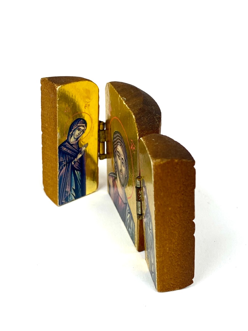 HK1325-religines-skulpturos-ir-paveikslai-4 Ikonų triptikas 1×7,5×4,5 cm
