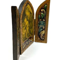 Ikonų triptikas su Sandro Botticelli darbo “Madonna of the Book” printu 2x13x10,5 cm