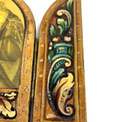 Ikonų triptikas su Sandro Botticelli darbo “Madonna of the Book” printu 2x13x10,5 cm