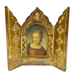 Ikonų triptikas su Raphael darbo “Madonna del Cardellino” printu 1x16x15 cm