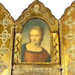 Ikonų triptikas su Raphael darbo “Madonna del Cardellino” printu 1x16x15 cm