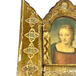 Ikonų triptikas su Raphael darbo “Madonna del Cardellino” printu 1x16x15 cm