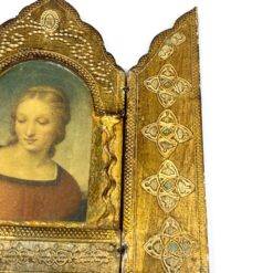 Ikonų triptikas su Raphael darbo “Madonna del Cardellino” printu 1x16x15 cm