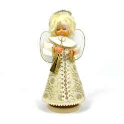 Japoniška "Sankyo" 360° besisukanti angelo figūra - mechaninė muzikinė dėžutė 11x11x23 cm