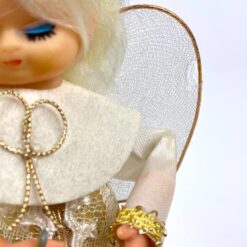 Japoniška “Sankyo” 360° besisukanti angelo figūra – mechaninė muzikinė dėžutė 11x11x23 cm