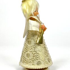 Japoniška “Sankyo” 360° besisukanti angelo figūra – mechaninė muzikinė dėžutė 11x11x23 cm