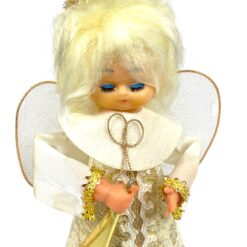 Japoniška “Sankyo” 360° besisukanti angelo figūra – mechaninė muzikinė dėžutė 11x11x23 cm