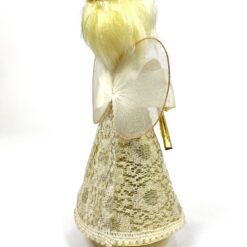 Japoniška “Sankyo” 360° besisukanti angelo figūra – mechaninė muzikinė dėžutė 11x11x23 cm