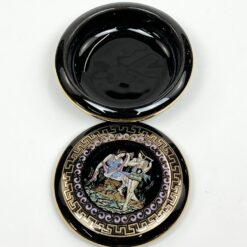 Graikiška keramikinė rankų darbo dėžutė su antikiniais motyvais 9x9x3 cm