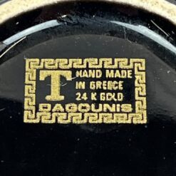 Graikiška keramikinė rankų darbo dėžutė su antikiniais motyvais 9x9x3 cm