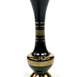 Graikiška keramikinė rankų darbo vazelė su antikiniais raštais 4,5×4,5×14 cm