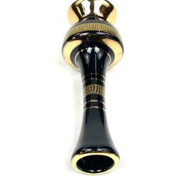 Graikiška keramikinė rankų darbo vazelė su antikiniais raštais 4,5×4,5×14 cm