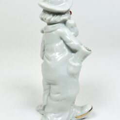 Porcelianinė mandolina grojančio klouno statula 6×7,5×14,5 cm