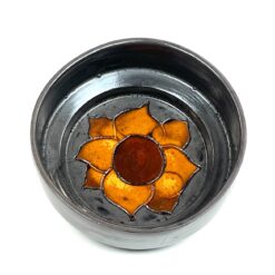 Keramikinis pilkos spalvos dubenėlis 13,5x13,5x5 cm