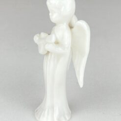 Porcelianinė angelo su mandolina statulėlė 3×3,5×8 cm