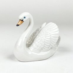 Porcelianinė gulbės statula 12,5×6,5×10 cm