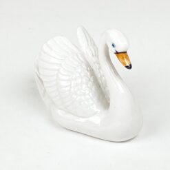 Porcelianinė gulbės statula 12,5×6,5×10 cm