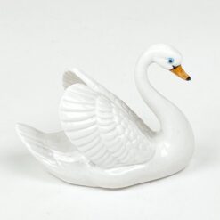 Porcelianinė gulbės statula 12,5×6,5×10 cm