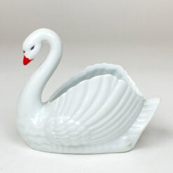 Keramikinis gulbės formos indelis 13x8x10,5 cm