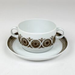 Porcelianiniai Arzberg Hutschenreuther Gruppe sriubos indas 300 ml su lėkšte 2 vnt. kompl.