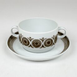 Porcelianiniai Arzberg Hutschenreuther Gruppe sriubos indas 300 ml su lėkšte 2 vnt. kompl.